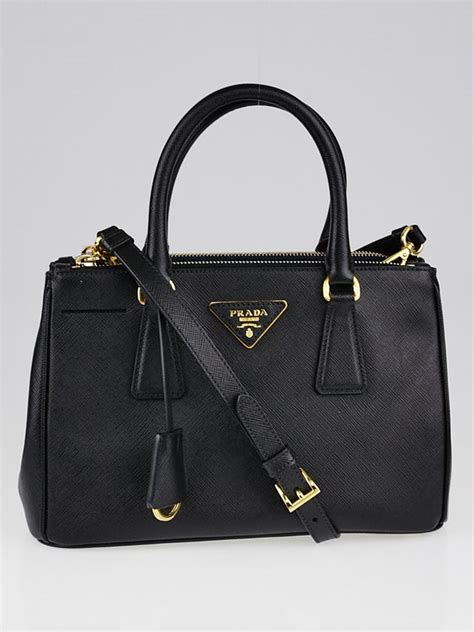 Prada Black Saffiano Lux Leather Mini Tote Bag BN2316